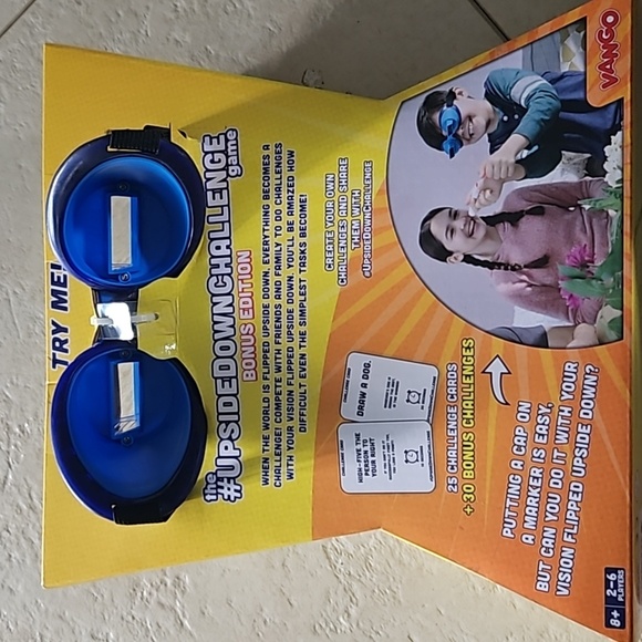 Vango UpsideDownChallenge Game - Complete Fun Challenges with Upside Down Goggle - Picture 2 of 2